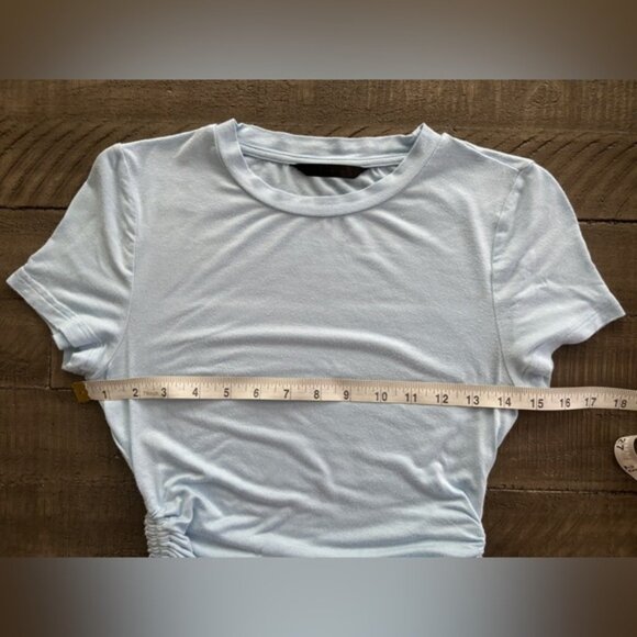 Shein Ruched Drawstring Tee Size S - Picture 6 of 6